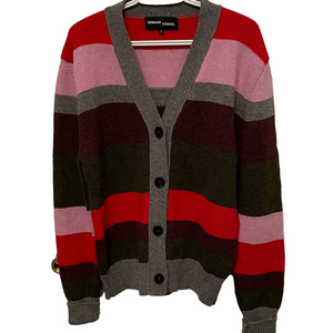 Edward Cuming Multi Colour Striped Cardigan Size 3